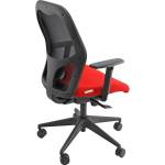 Seduta operativa Hubble Pro Memory HUHUPM con braccioli regolabili rosso - HUHUPM/BR/IR - 8050043745064 - DMwebShop - 1