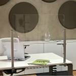 Schermo protettivo Slim da scrivania con morsetto in alluminio 65 x 107 cm - 1605056 - DMwebShop - 1