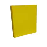 Raccoglitore King 22 x 30 cm 4 anelli tondi 30 mm dorso 4 cm giallo rivestimento in PP - 593 - 2