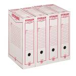 Scatola archivio Storage A4,8,5 x 31,5 x 22,3 cm bianco e rosso Esselte - 4108 - 1