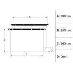 Cartella sospesa Cartesio cassetto interasse 38 cm fondo V 36 x 25 cm arancio - 2725 - 1