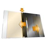 Cartellina ad aghi Duraplus A4 PP rosso - 14072 - 1