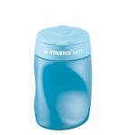 Temperamatite Easy con contenitore 3 fori ergonomico blu per mancini - 2311 - 2