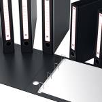 Portatabulati KM UNI con custodia 12 x28 cm dorso 5 cm nero - 18598 - 1