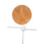 Appendiabiti da muro 6 posti 12 x 28 x 7 cm metallo legno bianco - 1780 - 2