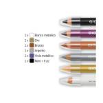 Matite cosmetiche Make Up mina diametro 6,25 mm colori metal - 700 - 1