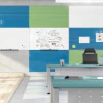 Lavagne magnetiche senza bordi 75 x 115 cm azzurro - 4233 - 1