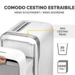 Distruggidocumenti LX 221 a microframmenti bianco - 2982 - 4