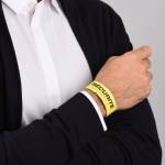 Braccialetti identificativi stampabili 5 fogli 10 etichette per foglio A4 PE giallo - 145 - 2