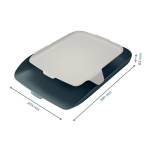 Vaschetta portacorrispondenza con vassoio organizer Cosy grigio - 22540 - 1