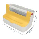 Cassetta portaoggetti Cosy con maniglia giallo - 21722 - 3