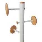 Appendiabiti a 6 ganci Music con 3 miniganci 175 cm bianco legno - 23735 - 2