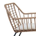 Salotto Cebu polyrattan naturale set 4 elementi - 11358 - 2