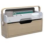 Organizer portatile da scrivania Ergobox S 42,5 x 23 x 15 cm legno PET ABS legno bianco grigio - 10409 - 4