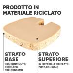 Cuscino Breyta Comfort 6 x 43 x 43 cm in tessuto nero - 30115 - 3