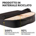Cuscino Breyta Inclinato 9 x 43 x 43 cm in tessuto nero - 30116 - 2