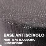Cuscino Breyta Inclinato 9 x 43 x 43 cm in tessuto nero - 30116 - 4