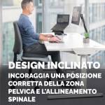 Cuscino Breyta Inclinato 9 x 43 x 43 cm in tessuto nero - 30116 - 6