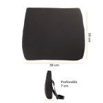 Cuscino Lombare Confort Breyta 33 x 38 x 9 cm in tessuto nero - 30117 - 1