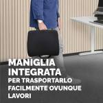 Cuscino Lombare Confort Breyta 33 x 38 x 9 cm in tessuto nero - 30117 - 6