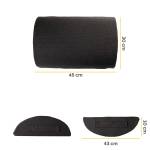 Cuscino Poggiapiedi Breyta 10 x 45 x 30 cm nero - 30119 - 1