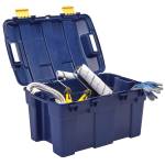 Baule multiuso 39 x 59 x 33 cm 40 lt PP con coperchio blu-giallo - 100135776 - 43859804894 - DMwebShop - 2