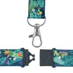 Cordoncino per portabadge in Rpet fantasia tropicale 440 x 20 mm - 30483 - 1