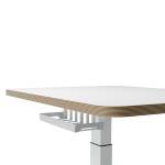 Scrivania Compatta Elettrica Sit Stand fissa 80 x 60 x 65,130 cm bianco - 1029 - 1