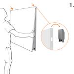 Lavagna Bianca Magnetica Infinity 120 x 90 cm - 30491 - 2