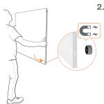 Lavagna Bianca Magnetica Infinity 120 x 90 cm - 30491 - 3