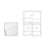 Cartella con doppia tasca Capri 69 T2 A4 PVC trasparente liscio - 4778 - 2