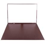 Sottomani doppio in similpelle marrone scuro 48 x 32 cm - 17227 - 1