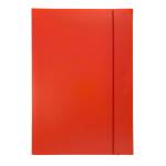 Cartella progetto con elastico 24 x 35 cm dorso 3 cm rosso - 5212 - 1