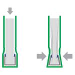 Copertine Impressbind flessibile 3,5 mm bordeaux scatole 10 pezzi - 15196 - 1