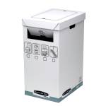 Cestino per riciclo System 30 x 60 x 50 cm 90 lt bianco Fellowes - 10715 - 1