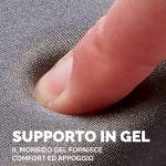 Mousepad con poggiapolsi in gel regolabile - 3066 - 3