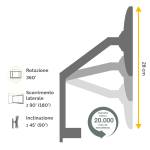 Braccio portamonitor doppio Platinum Series - 16765 - 4