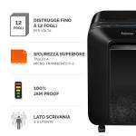 Distruggidocumenti LX 201 a microframmenti nero - 3050 - 1