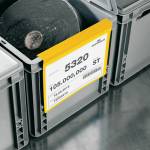 Buste identificative con aletta pieghevole A5 orizzontale giallo - 6040 - 1