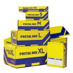 Scatola spedizioni Postal Box mt 36 x 24 x 12 cm giallo blu - 981 - 1
