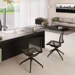 Poltrona direzionale Marilyn MYD4O con braccioli inclusi nero - 21244 - 1