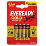 Pila ministilo AAA 1,5 V Eveready Gold alcalina blister 4 pezzi - 5681
