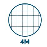 Maxiquaderno Monocromo A4 4 mm 60 fogli 80 gr cartonato conf. 5 pezzi - 00716784M - 8005235161054 - DMwebShop - 1