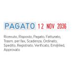 Timbro Mini Info S120 WD Datario Polinomio 12 diciture 4 mm autoinchiostrante - 13748 - 1