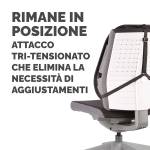 Supporto schiena Office Suites 50x45x20 cm in tessuto a rete nero - 17439 - 2