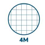 Maxiquaderno Monocromo Pastel A4 quadretto 4 mm 42 fogli 80 gr - 17150 - 1