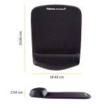 Mousepad con poggiapolsi in FoamFusion Microban PlusTouch nero - 22426 - 1