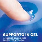 Mousepad con poggiapolsi in gel blu trasparente - 2636 - 2
