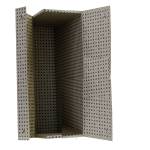 Scatola archivio in legno 38 x 27 cm dorso 12 cm grigio - 6371 - 1