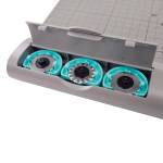 Taglierina 3in1 a lama rotante 6,5 x 25,6 x 42,5 cm 330 mm A4,10 fogli grigio - 5895 - 1